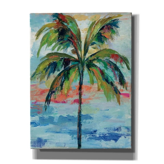 Epic Graffiti 'California Palm I' by Silvia Vassileva, Canvas Wall Art, 12"x16"