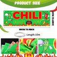 thumbnail image 2 of SURJDE Chili Cook Off Banner, Chili Banner Sign (180cm x 60cm GreenA), 2 of 7