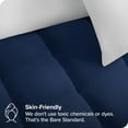 thumbnail image 2 of Bare Home Mattress Pad - Breathable Cotton Top - 21" Deep Pocket - Full, Dark Blue, 2 of 9