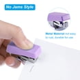 thumbnail image 4 of Uxcell Desk Stapler Set with Staples, Claw Portable Staple Remover Effortless Stapler, Purple, 4 of 6