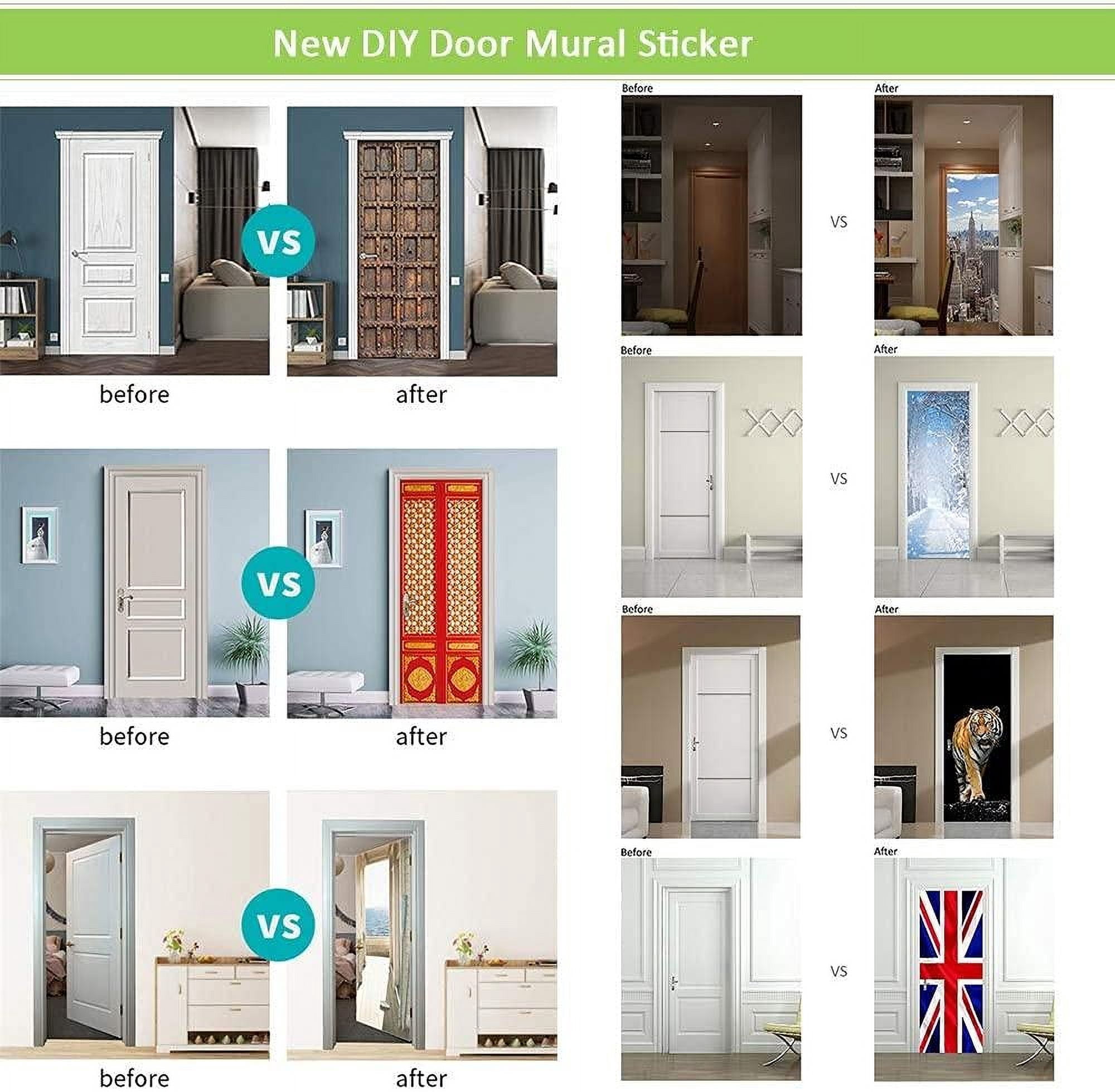 3D Door Stickers Music Black And White Piano Keys Self-Adhesive Removable Pvc Mural Door