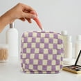 thumbnail image 6 of DAMAI Mini Checkered Cosmetic Bag Zipper Cute Make Up Pouch Travel Toiletry Bag, Quilted Aesthetic Accessories Makeup Storage Bag for Purse Zipper Makeup Organizer, 6 of 7