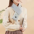 thumbnail image 4 of vnanda Solid Color Scarf Winter Electric Heating Scarf Unisex Thick Neck Protection Washable Windproof Cold-resistant Smooth Solid Color Neck Warmer Neck, 4 of 8