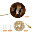 thumbnail image 3 of AC 125/250V Pull Chain Switch French Gold On/Off Hemisphere Cover, 3 of 6