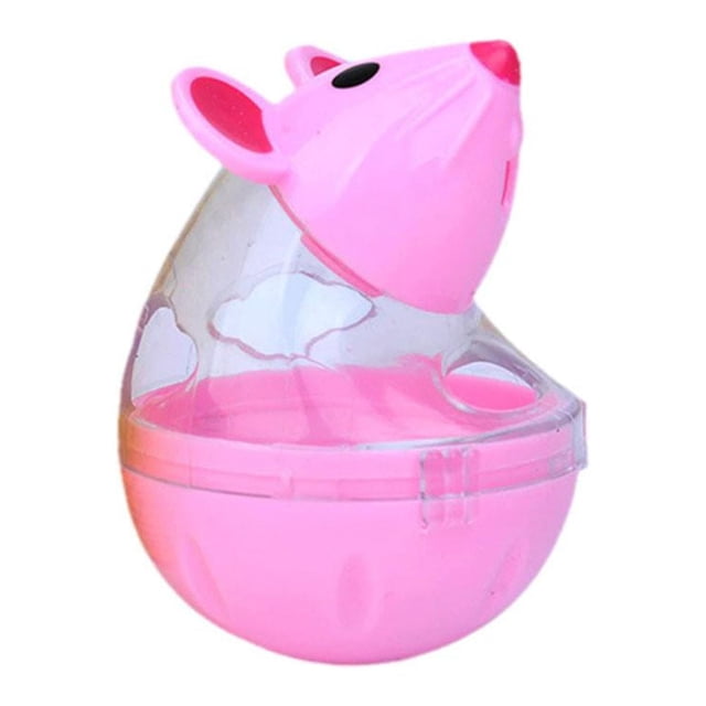 Dispensador de entrenamiento para comedero de gatos con forma de pelota de golosinas con forma de ratón > Fugas C9I4
