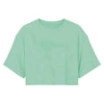 thumbnail image 6 of Yuanlong Womens Tshirts Round Neck Short Sleeve Summer Cropped T Shirts Solid Color Loose Fit Minimalist Sporty Basic Tees, 6 of 6