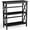 Black, variant on Costway 3-Tier Bookshelf Wooden Open Storage Bookcase for Home Office Black