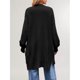thumbnail image 5 of Cárdigan de Mujer, Estilo Oversize, Abierto por Delante Negro XL, 5 of 10