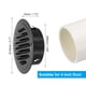 thumbnail image 2 of Cubierta de ventilación redonda Uxcell de acero inoxidable con rejilla de louver para entrada y salida de pared con tornillos 1 juego negro 4", 2 of 6