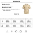 thumbnail image 2 of GrmtClth Men's Striped Cuban Collar Shirt Short Sleeve Lightweight Breathable Summer Beach Vacation Casual Tops Brown S, 2 of 8