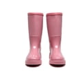 thumbnail image 3 of Rotosw Women's Rain Boots Wide-Calf Garden Shoes Lightweight Rubber Boot Round Toe Slip Resistant Waterproof Booties Work Pull On Mid Calf Bootie Pink 5.5, 3 of 9
