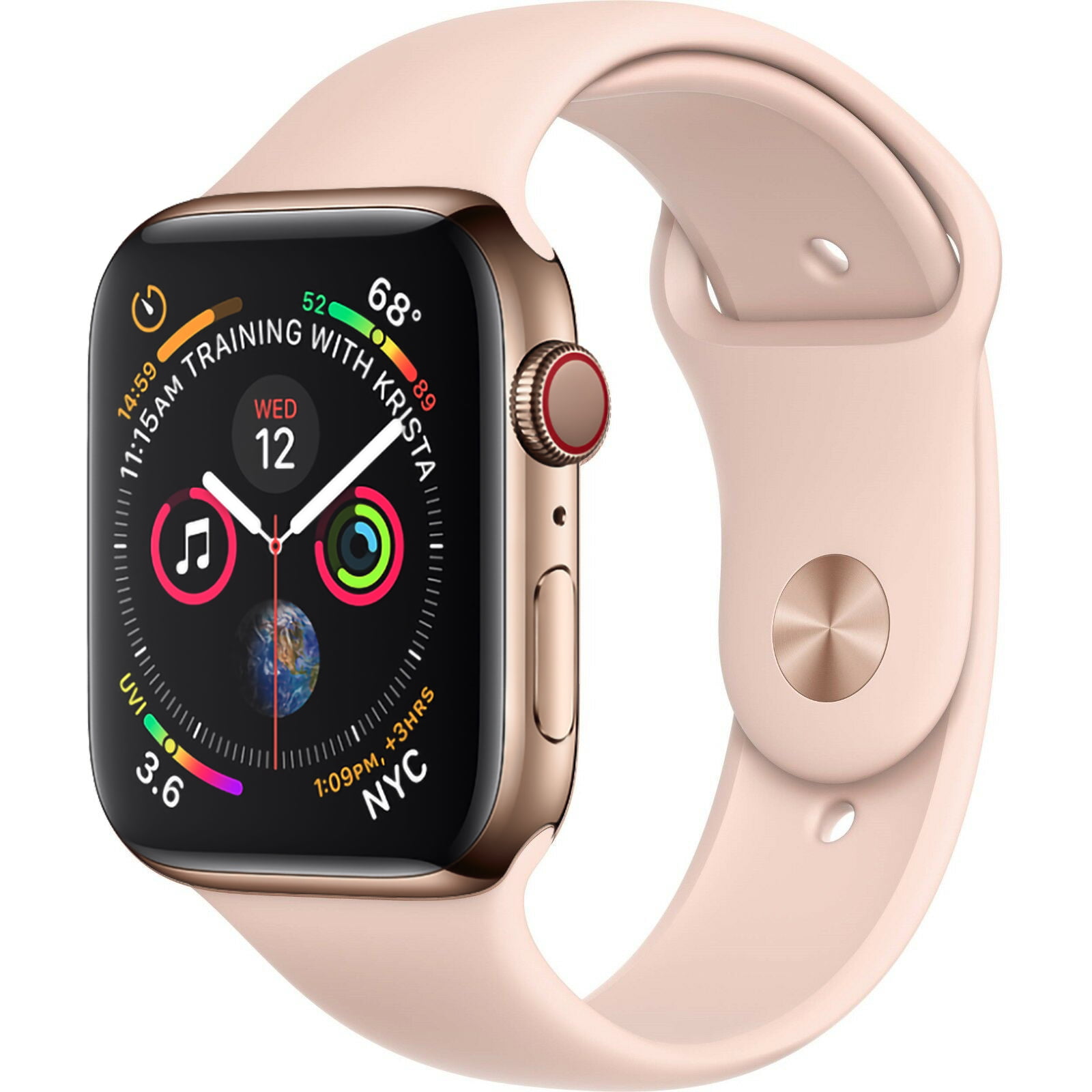 Refurbished Apple Watch Series 4 44mm GPS + Cellular 4G LTE - Stainless