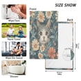 thumbnail image 6 of Yayeee 100% Cotton Hand Towels for Bathroom 16" x 28" Soft Absorbent Kitchen Towel, Flowers Cat, 6 of 7