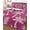 Magenta, Orchid, variant on Quilt King Size Bedding Set, Palm Trees Pineapples Reversible Summer Quilt 3 Pieces, Blue Tropical Coastal Plants Lightweight Bedspreads Coverlets with 2 Pillow Shams for All Seasons