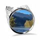 thumbnail image 1 of River Mountain Hill Forest reflejo agua Anillo de compromiso de boda de amor ajustable Unbranded  M, 1 of 3