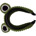 thumbnail image 4 of Divertida diadema de rana, diademas tejidas a ganchillo, bonita envoltura para la cabeza para fiesta, tocado para disfraz, accesorios elásticos para el cabello, 4 of 5