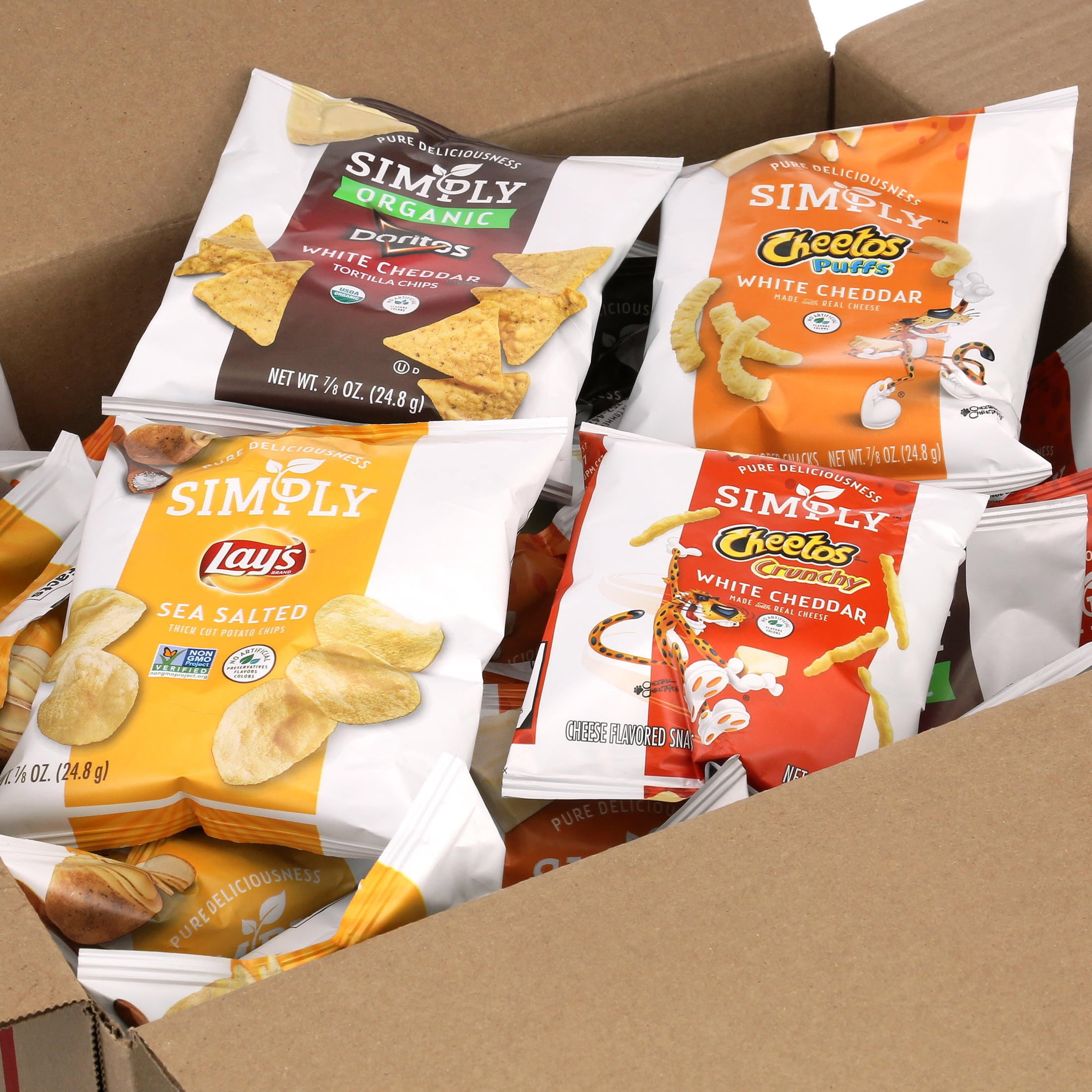 Simply Brand Snacks Variety Pack, 36 Count