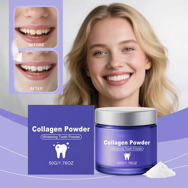 Pasta de dientes blanqueadora en polvo para dientes, refresca el aliento, reduce el olor, cuidado bucal suave, limpieza, 50 g