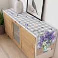 thumbnail image 4 of Purple Lavender Table Runner - 72 Inch Long, Kitchen Dining Table Runner Dresser Scarves, Spring Butterfly Daisy Watercolor Gray Farmhouse Decor for Coffee Tables Wedding Party Banquet, 4 of 8