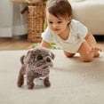 thumbnail image 7 of YiJuHui 1pcs Interactive Walking Plush Puppy Toy with Sound & Light Effects, Realistic Pet Simulation for Play, Electronic Animated Stuffed Animal Dog, 7 of 7
