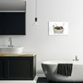 thumbnail image 2 of Stupell Industries Longhorn Cattle Bathtub Country Bathroom Typography Graphic Art Unframed Art Print Wall Art, Design by Cindy Jacobs, 2 of 5