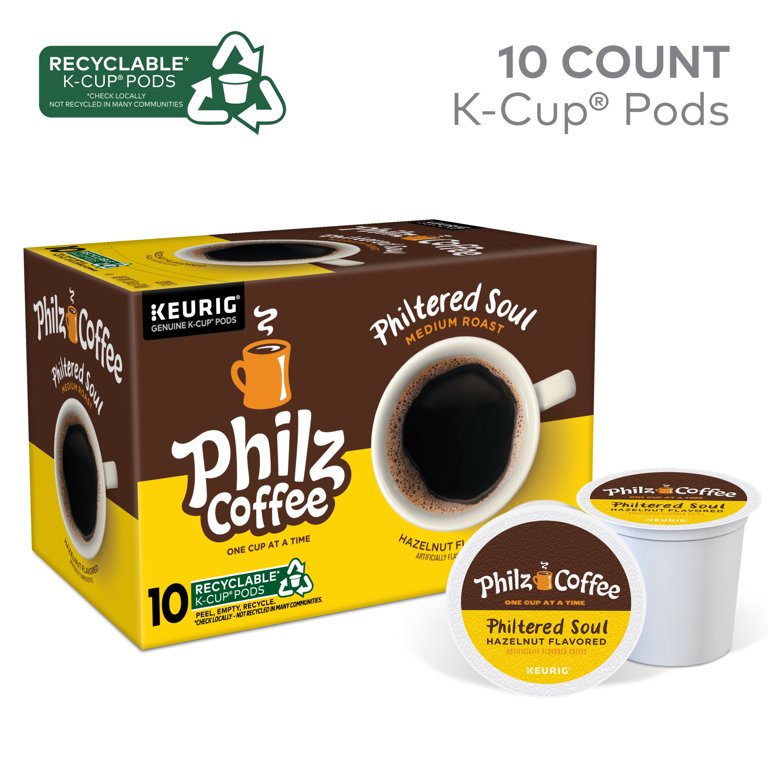 ★coffee Philz Coffee, Philtered Soul Medium Roast K-Cup Coffee Pods, 10
