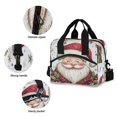 thumbnail image 5 of Lunch Bag Portable Crossbody Meal Bag Cooler Bag Insulated Lunch Bag Food Bag Handheld & Crossbody Design Cute Closed Eyes Santa, 5 of 6