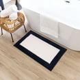 thumbnail image 5 of Mohawk Counterpoint Bath Mat Soft Absorbent Quick Dry Machine Washable Non-Slip Bathroom Mat, Indigo/White, 20" x 34", 5 of 8