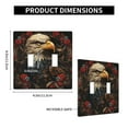 thumbnail image 2 of 2 Gang Double Toggle Wall Plate Light Switch Cover Wallplate - USA Navy Eagle American flag United States art, 2 of 5