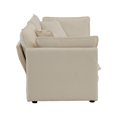thumbnail image 6 of GNIXUU 2 Piece Chenille Cloud Couches Set,2 Piece Modern Loveseat Couch Set Living Room Furniture Set for Apartment Office,Camel, 6 of 7