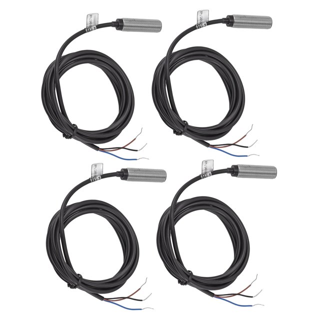 Interruptor de proximidad inductivo interruptor de proximidad Rango de medida de 2 mm 4 juegos Cable antiinterferencias de 14 m SIN contacto Impermeable para máquina ANGGREK Otros
