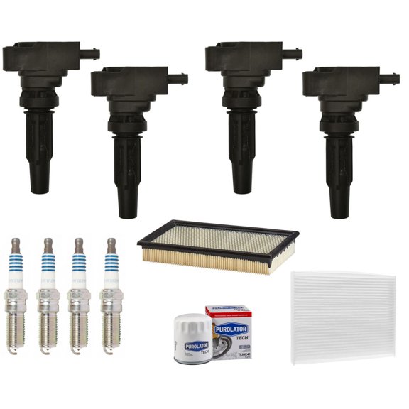 Ignition Coils Spark Plugs Tune Up Kit For Ford Explorer 2.3L 2020-2022