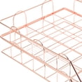 thumbnail image 2 of WRITWAA Rose Iron 2-Pack Desktop File Storage Rack Organizer for Office Desk Document Management, 2 of 6