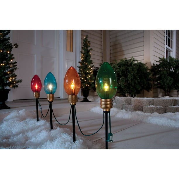 Holiday Time 8 Pathway Lights 4ct, Holiday Time Pathway Lights