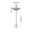 thumbnail image 4 of HWRETIE Solar Floating Bird Bath Feeder Hanging Bird Tub with Hook Outdoor Garden Bird Water Station Decorative Wildlife Feeding Accessory, 4 of 9
