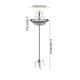 thumbnail image 3 of Outdoor Solar Floating Bird Bath Plug-in Hook Bird Feeder Bird Tub, 3 of 9