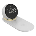 thumbnail image 2 of Digital Alarm Clock , Night Lights, 15W Fast Wireless Charger, 3 Level Dimmable Touch Table Lamp with Snooze, 2 of 8