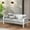 White, variant on RoyalCraft Patio Furniture Aluminum Loveseat, All-Weather Outdoor 2 Seats Sofa Couch, Gray Metal Chair with Dark Grey Cushions
