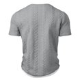 thumbnail image 3 of Klisyaur Fashion Shirts for Mens Short Sleeve V Neck Summer Casual Comfortable Breathable Tops Basic Tee, 3 of 5