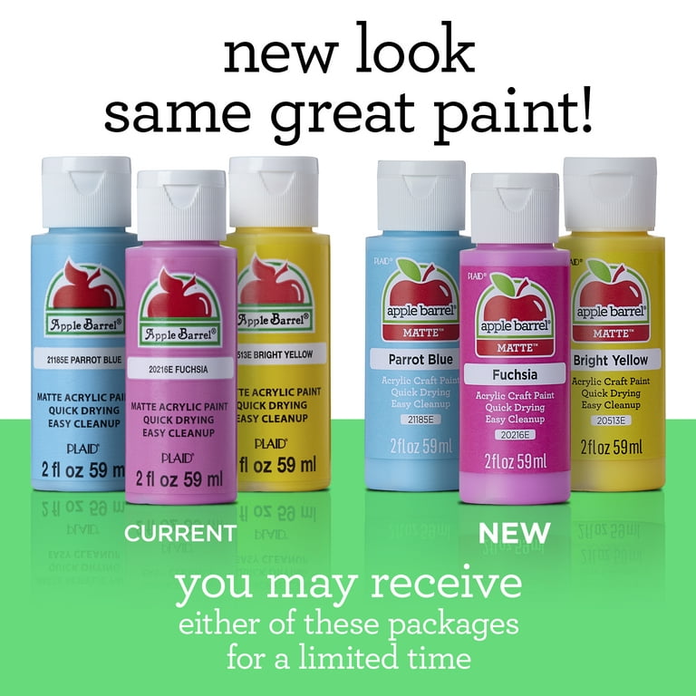 Apple Barrel 2 oz Multi-color Satin Acrylic Craft Paint (24 Pieces