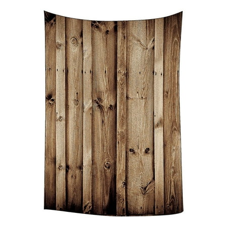 - GCKG Vintage Rustic Knotty Old Barn Wood Bedroom Living Room Art Wall Hanging Tapestry Size 40x60 inches