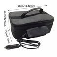 thumbnail image 2 of ACDANC 12V Portable Car Food Warmer Small Oven Microwave Self Heating Lunch Bag Electric Food Warmer Lunch Box for Meals Reheating & Food Cooking (Black), 2 of 7