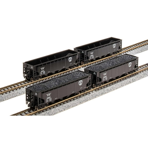 Broadway Limited Imports N ARA 70 Tn Quad Hopper B&M Minute Man 4 Pk A BLI7424 N Rolling Stock