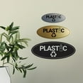 thumbnail image 3 of Signs ByLITA Oval Plastic Sign - Laser-Engraved Lettering | Durable ABS Plastic | Vibrant Colors | Powerful Foam Tape (Ivory/Dark Brown) - Medium, 3 of 7