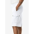 thumbnail image 3 of KingSize Men's Big & Tall Full Elastic Waist Gauze Cargo Shorts, 3 of 6