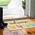 thumbnail image 2 of Summer Door Mat,Colorful Flip Flops Indoor Outdoor Non-Slip Summer Doormat,Entryway Front Porch Summer Welcome Door Mats for Entrance Decor 30" x 17", 2 of 6