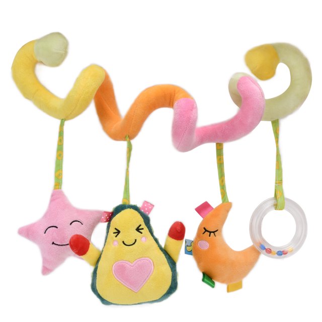 Juguete de cuna en espiral para bebé, cama, cochecito, asiento de coche, sonajero de peluche colgante, n.° 1