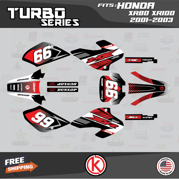 Kalair GFX Graphics Kit for Honda XR100 (2001-2003) Turbo Series
