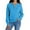 Blue, variant on Sweaters for Women, Womens V Neck Long Sleeve Sweatshirts Half Button Soft Knit Lightweight Pullover Fashion Fall Clothes Grey M