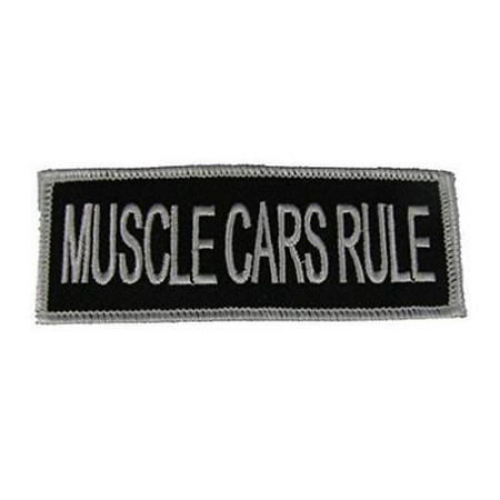 MUSCLE CARS RULE PATCH HIGH PERFORMANCE AUTO V8 ENGINE CLASSIC